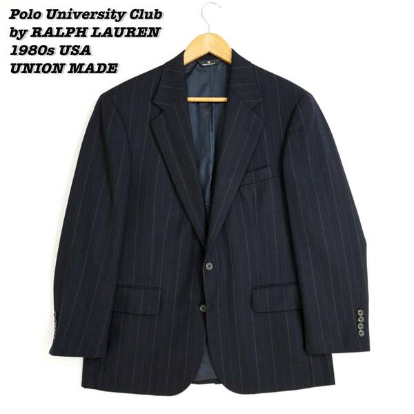 Polo University Club by RALPH LAUREN Tailored Jacket 1980s 304040 Vintage ポロユニバーシティークラブ ラルフローレン 1980年代