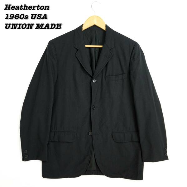 Heatherton Tailored Jacket USA 1960s UNIONMADE 304044 Vintage テーラージャケット サックジャケット 1960年代 ユニオンメイド