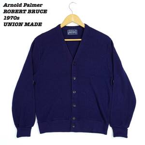 Arnold Palmer Cardigan 1970s USA L SWT2346 Vintage アーノルドパーマー カーディガン アクリルニット 1970年代 ユニオンメイド