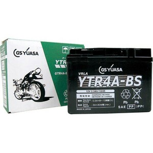 YTR4A-BS GSユアサ バッテリー バイク用バッテリー GS YUASA VRLA 制御弁式 液入り充電済 傾斜搭載可 横置き可能 純正 正規品 オートバイ 単車 スクーター