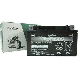 GSユアサ(ジーエスユアサ) バイク YTX7A-BS VRLA(制御弁式)バッテリー 液別 密閉型MFバッテリー