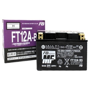 FT12A-BS (YT12A-BS電圧:12V。 容量:10Ah (10HR)) バッテリー古河電池