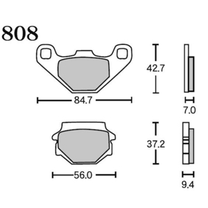 RK Japan(アールケー・ジャパン) バイク FA5 808 ブレーキパッド 808FA5