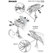 SHAD(シャッド) バイク 収納・BOX 3Pシステムフィッティングキット BMW G310GS/G310R(17-23) W0G317IF_画像5