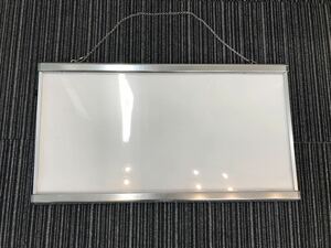 ポスターグリップ　約幅820×約高450mm 中古品　店舗用品　業務用　シルバー　コード欠品　F