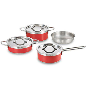  free shipping new goods Vita Craftkorolado4 point set red single-handled pot two-handled pot punching The ruby ta craft 