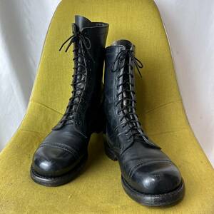 PAIR-A-TROOPER 50s separate sole combat boots 10.5 corresponding USA made 28.5 29.0 corresponding leather shoes Vintage 