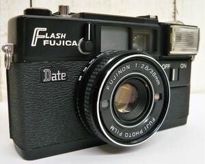 昭和レトロ 当時物 RETRO CAMERA「FUJICA フジカ 富士フィルム コンパクト フラッシュフジカデート FLASH FUJICA Date F2.8/38mm」