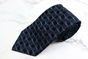 【新品/未使用】 ジョルジオ アルマーニ GIORGIO ARMANI 小紋柄 シルク 総柄 伊製生地 イタリア製 メンズ ネクタイ ネイビー