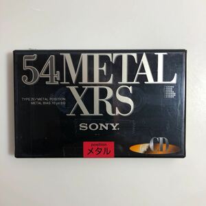 カセットテープ メタルテープ SONY METAL XRS 54分1本