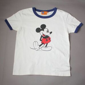 【BEAMS TOKYO Disney SEA】Tシャツ リンガー 半袖カットソー ミッキーマウス USED XSサイズの画像1