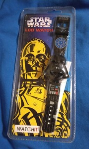 未使用未開封STAR WARS LCD WATCH ダースベイダーウォッチ 1997 Lucasfilm Ltd., ビンテージ デッドストック