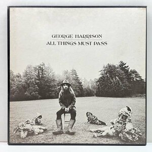 良好!! USオリジナル 専用インナー付属 3LP BOX仕様 GEORGE HARRISON All Things Must Pass ('70 Apple) 米 林檎ラベル 初回プレス