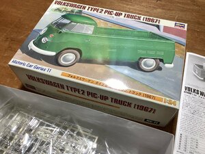 BA364# including carriage # Volkswagen 1/24 Hasegawa type 2 pickup truck car automobile model plastic model 319g* parts shortage /.GO.