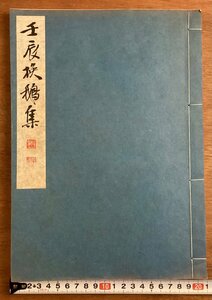 BB-6629■送料込■壬辰◯◯集 明窓会 書道 行書 楷書 作品集 本 古本 冊子 和本 古書 古文書 印刷物/くOKら