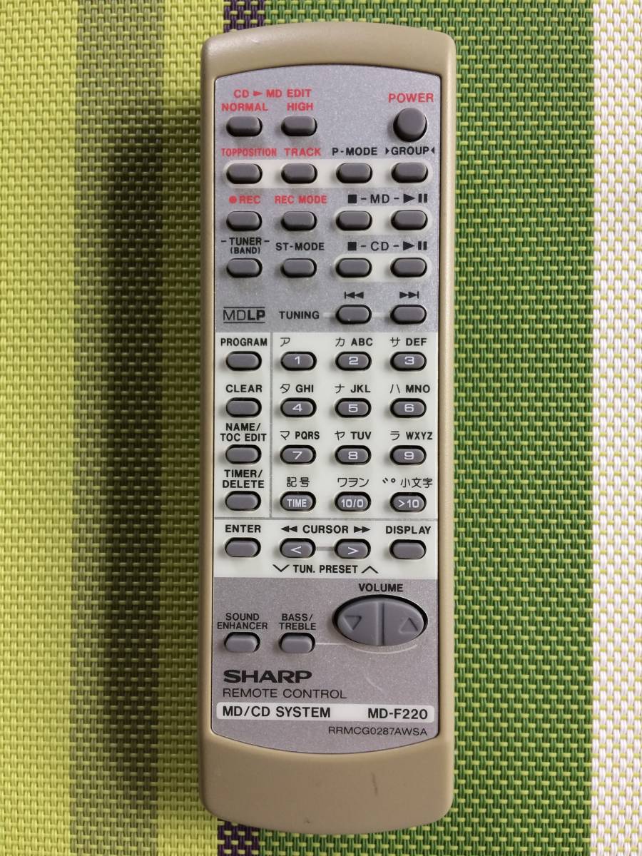 SHARP MD-F220の値段と価格推移は?|28件の売買データからSHARP MD