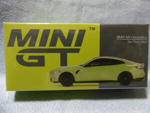 未開封新品 MINI GT 468 BMW M4 Competition San Paulo Yellow 左ハンドル