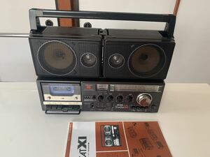  rare Toshiba TOSHIBA BOMBEAT XIbom beet radio-cassette RT-8700S maintenance ending operation goods instructions attaching Vintage beautiful goods 