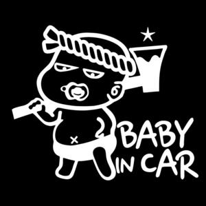 ベビーインカー チャイルドインカー ステッカー Baby in car