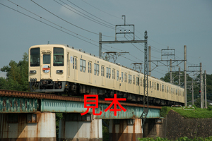 鉄道写真データ（JPEG）、00347127、8000系（81111F）東武東上線100周年ヘッドマーク、東武鉄道越生線、川角〜西大家、2014.08.21