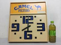 昭和レトロ　CAMEL　キャメル　タバコ　壁掛け時計　横縦42cm　縦約45cm　ジャンク　当時物　　　　B3.1_画像10