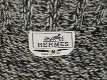 HERMES エルメス カシミヤ ハーフジップ ハイネック ライン ニット セーター M CASHMERE SWEATER b6985_画像7