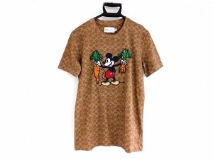 コーチ 半袖 Tシャツ ■ サイズS ディズニー創立100周年限定コレクション ミッキー シグネチャー COACH □5H
