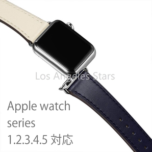 Apple Watch band アップルウォッチ バンド series 5 4 3 2 1 シリーズ５ 42mm 44mm 革 レザー 白 おしゃれ レディース メンズ 送料無料の画像7