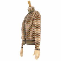 美品 ミッソーニ MISSONI アンサンブル カーディガン ニット 総柄 ウール トップス レディース 44(XL相当) マルチカラー cg02mb-rm10e23215_画像5