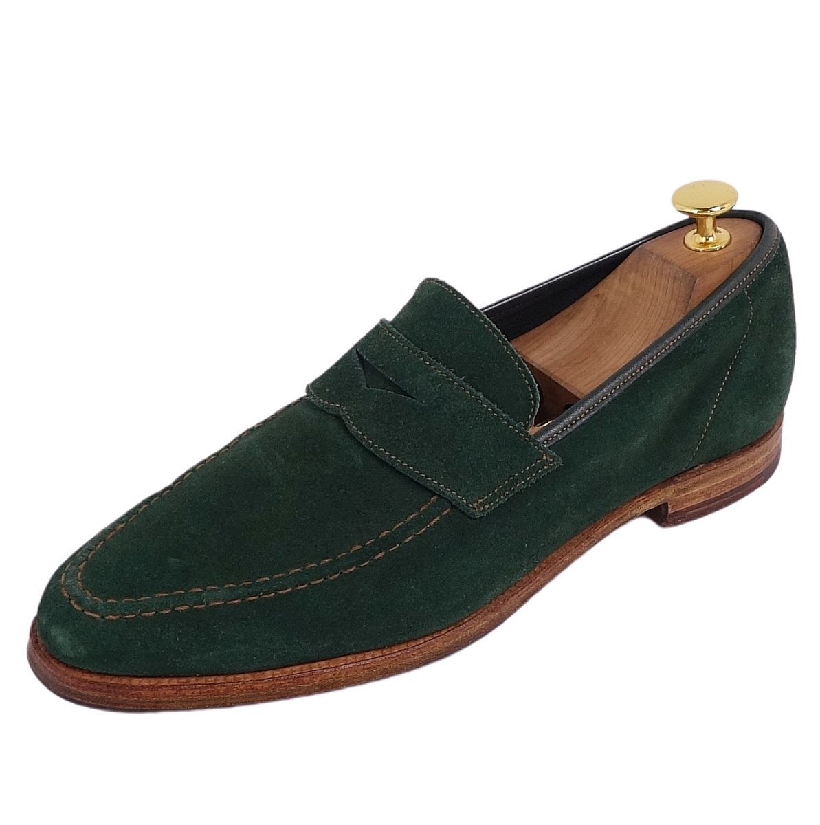 新品未使用]Crockett&Jones 7.5E MERTON スエード-