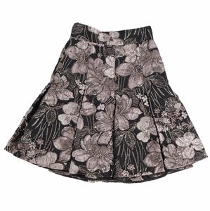 未使用 ドルチェ&ガッバーナ DOLCE&GABBANA スカート フレアスカート 花柄 ボトムス レディース 36 ブラック/グレー cg08om-rm11f05545