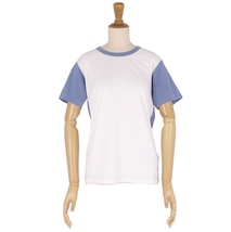 コムデギャルソン COMME des GARCONS コムコム Tシャツ カットソー 半袖 無地 トップス レディース S ブルー/ホワイト cg08do-rm11f05607_画像1