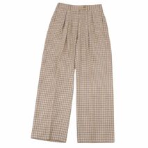 アクネストゥディオズ Acne Studios パンツ ワイドパンツ チェック レディース ボトムス 34(S相当) ベージュ cg02dd-rm11c13733_画像3