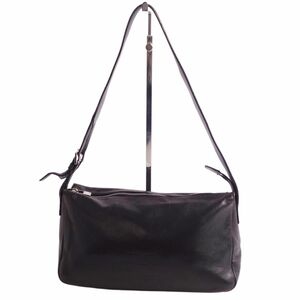 beautiful goods Hirofu HIROFU bag shoulder bag H Logo pattern ram leather bag lady's black cg06db-rm19f04689
