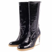 未使用 メゾンマルタンマルジェラ Maison Martin Margiela ブーツ ロングブーツ クリアソール レディース 36 ブラック cg01om-rm05f02041_画像2