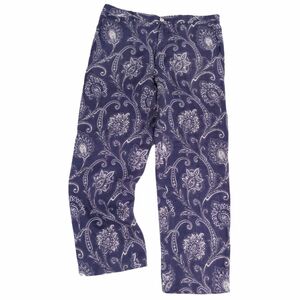 エトロ ETRO パンツ ロングパンツ ワイドパンツ ペイズリー柄 ボトムス メンズ L ネイビー cg07do-rm11f05137