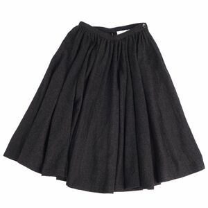 美品 トリコ コムデギャルソン tricot COMME des GARCONS スカート フレアスカート ツイード ボトムス レディース S 黒 cg09ms-rm04f05885