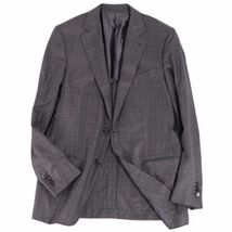 美品 エルメネジルドゼニア Ermenegildo Zegna ジャケット テーラード シングル 背抜き アウター メンズ 46 グレー cg09dl-rm11f06258_画像2