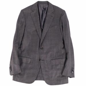 美品 エルメネジルドゼニア Ermenegildo Zegna ジャケット テーラード シングル 背抜き アウター メンズ 46 グレー cg09dl-rm11f06258