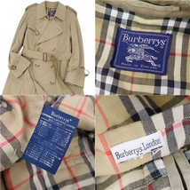 美品 Vintage バーバリー Burberrys コート トレンチコート 英国製 メンズ アウター 古着 S相当 ベージュカーキ cg02dr-rm05c13774_画像6