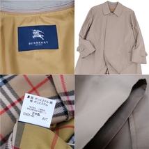 美品 バーバリー ロンドン BURBERRY LONDON ステンカラーコート バルマカーン 綿100％ メンズ 88-160-3(S相当) カーキ ch11os-rm05e21848_画像7