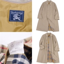 美品 Vintage バーバリー Burberrys ライナー付き ステンカラーコート バルマカーンコート メンズ 88-160 ベージュ cg01ms-rm05e22630_画像8