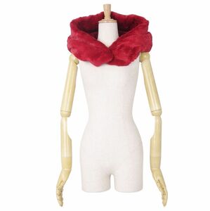  beautiful goods Dolce & Gabbana DOLCE&GABBANA snood muffler stole we zeru fur fur ( free size ) red ch11dt-rm10e21952