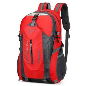 【新品】40L 防水 リュックサック アウトドア 登山 バッグ バックパック 大容量　レッド　赤　リュック　キャンプ　カバン　旅行カバン