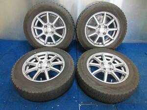 ★8.5-9分山★19年製★ ダンロップWINTER MAXX WM02 165/70R14　社外ホイール 14×5J +39 4H-100 4本セット スタッドレス　A286