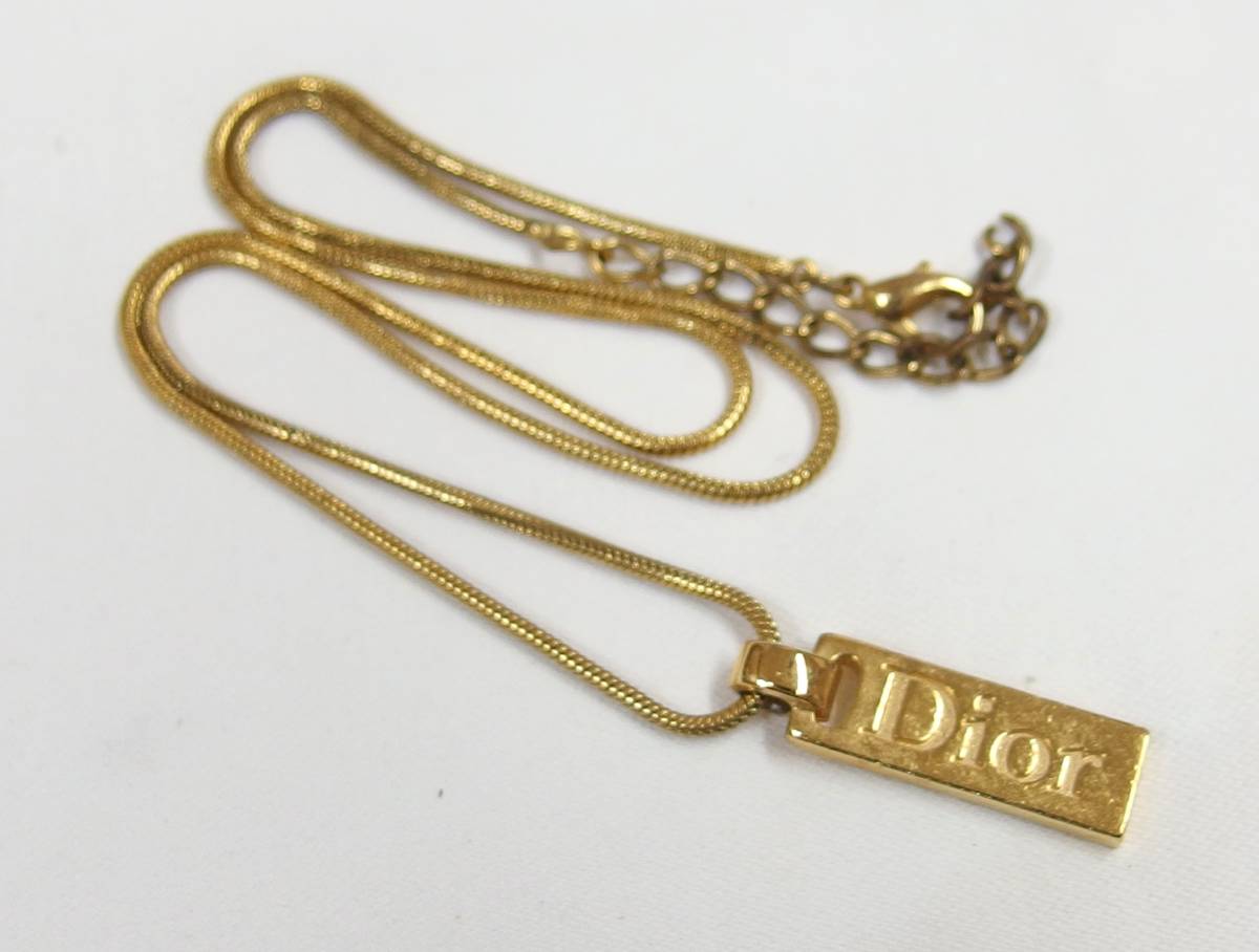 Yahoo!オークション -「dior ネックレス プレート」(ネックレス 