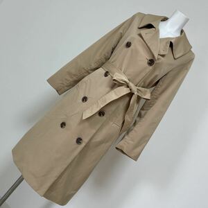  Ships SHIPS trench coat beige simple commuting belt attaching outer lady's size M