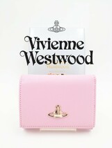 Vivienne Westwood ヴィヴィアン ウエストウッド 三つ折り財布 ピンク_画像1