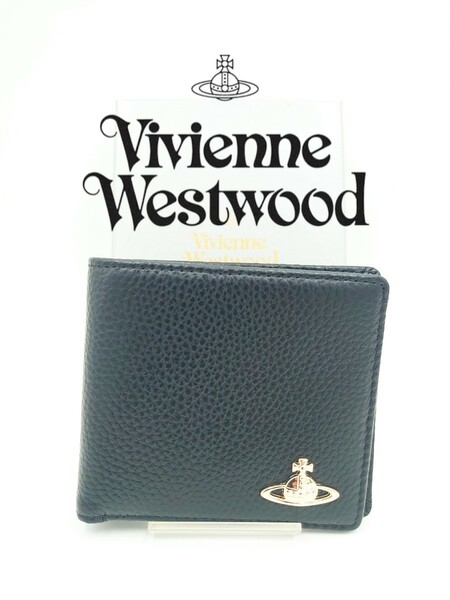 Vivienne Westwood ヴィヴィアン ウエストウッド 二つ折り財布 ブラック