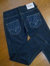 Levi's・リーバイス★504/EU504-0031/2009年製☆カラフルドットペイントアクセント♪ストレートデニムパンツ 32 良品_画像2